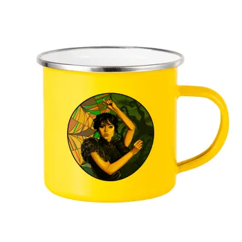 Wednesday dance, Yellow Enamel Metallic Cup 360ml