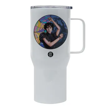 Wednesday dance, Mega Stainless steel Tumbler with lid, double wall 750L