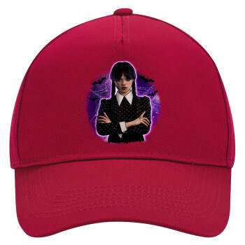 Wednesday moonlight, Καπέλο Ενηλίκων Ultimate ΚΟΚΚΙΝΟ, (100% ΒΑΜΒΑΚΕΡΟ DRILL, ΕΝΗΛΙΚΩΝ, UNISEX, ONE SIZE)