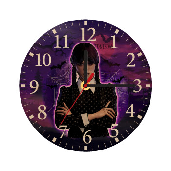 Wednesday moonlight, Ρολόι τοίχου ξύλινο plywood (20cm)