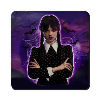 Wednesday moonlight, Τετράγωνο μαγνητάκι ξύλινο 9x9cm