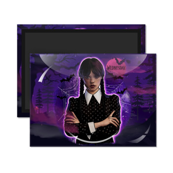 Wednesday moonlight, Ορθογώνιο μαγνητάκι ψυγείου διάστασης 9x6cm