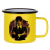 Metallic enamel MATT Yellow cup 360ml