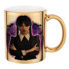 Mug ceramic, gold mirror, 330ml