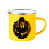 Yellow Enamel Metallic Cup 360ml