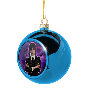 Wednesday moonlight, Χριστουγεννιάτικη μπάλα δένδρου Μπλε 8cm