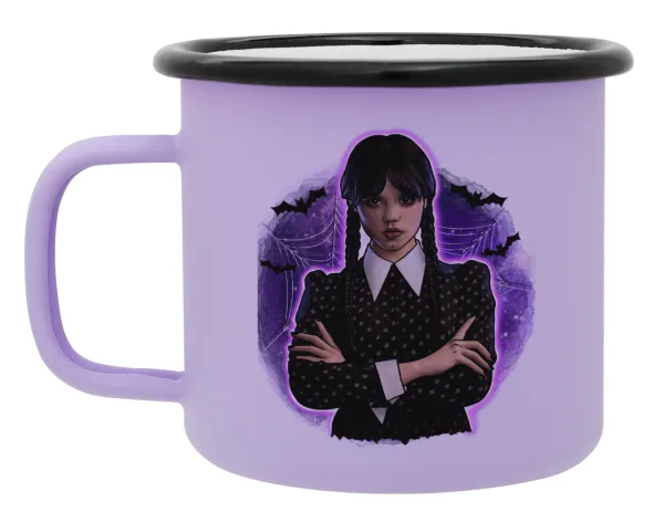 Wednesday moonlight — Κούπα Μεταλλική εμαγιέ ΜΑΤ Light Pastel Purple 360ml