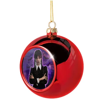 Wednesday moonlight, Christmas tree ball Red 8cm