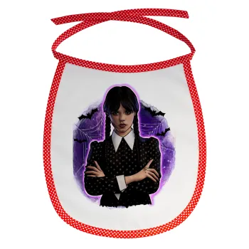 Wednesday moonlight, Σαλιάρα μωρού αλέκιαστη με κορδόνι Κόκκινη