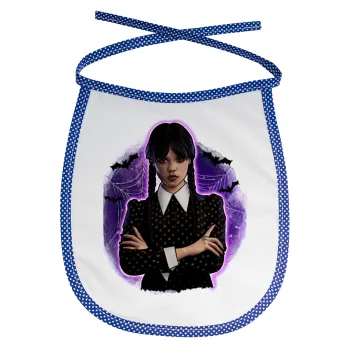 Wednesday moonlight, Σαλιάρα μωρού αλέκιαστη με κορδόνι Μπλε