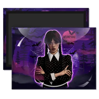 Wednesday moonlight, Ορθογώνιο μαγνητάκι ψυγείου διάστασης 9x6cm