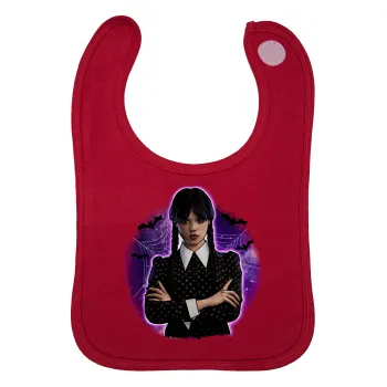 Wednesday moonlight, Σαλιάρα με Σκρατς Κόκκινη 100% Organic Cotton (0-18 months)