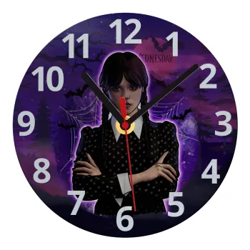 Wednesday moonlight, Ρολόι τοίχου γυάλινο (20cm)