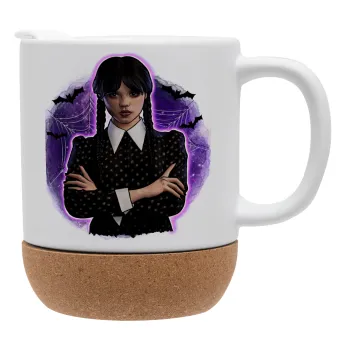 Wednesday moonlight, Ceramic coffee mug Cork (MAT), 330ml