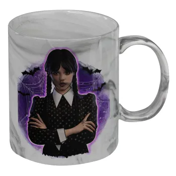 Wednesday moonlight, Mug ceramic marble style, 330ml