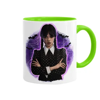 Wednesday moonlight, Κούπα χρωματιστή βεραμάν, κεραμική, 330ml