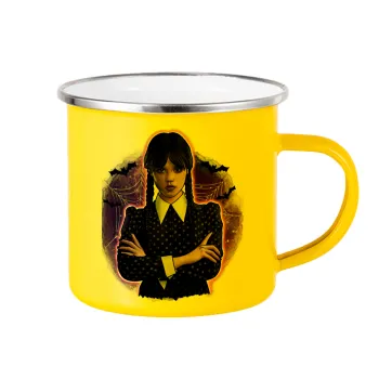 Wednesday moonlight, Yellow Enamel Metallic Cup 360ml