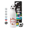 Soccer Metal mug thermos, double wall, 550ml