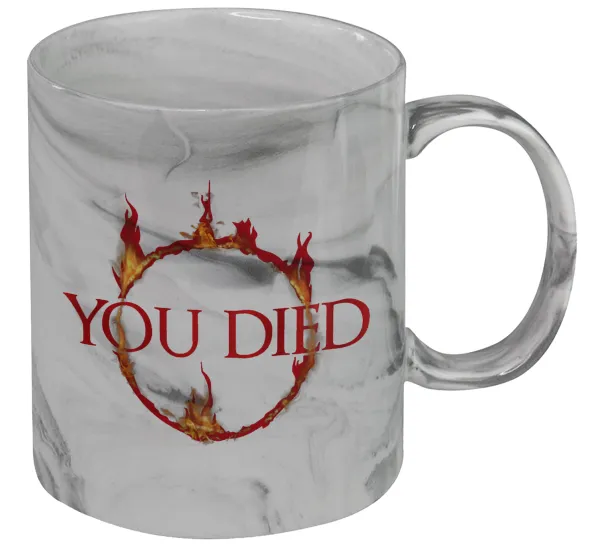 You Died | Dark Souls — Mug ceramic marble style, 330ml
