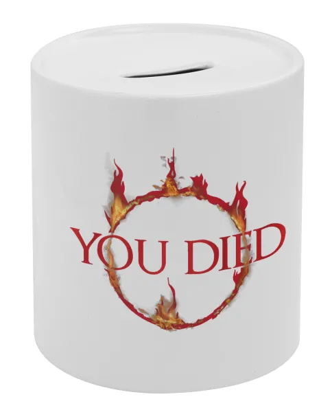You Died | Dark Souls — Κουμπαράς πορσελάνης με τάπα