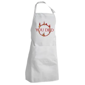 You Died | Dark Souls, Adult Chef Apron (with sliders and 2 pockets)