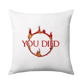 You Died | Dark Souls, Sofa cushion 40x40cm includes filling
