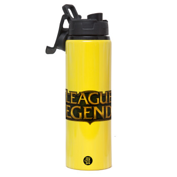 League of Legends LoL, Metallic water bottle with safety lid, 850ml aluminum