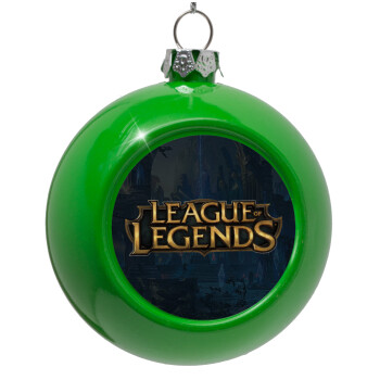 League of Legends LoL, Green Christmas tree ornament bauble 8cm