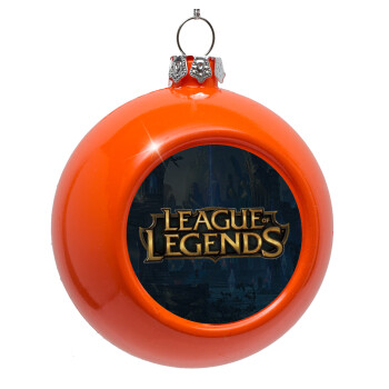 League of Legends LoL, Orange Christmas tree ornament bauble 8cm