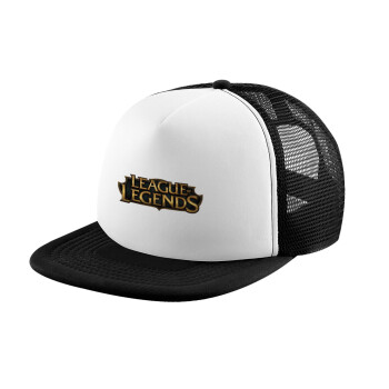 League of Legends LoL, Καπέλο Soft Trucker με Δίχτυ Black/White 