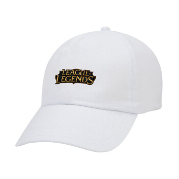 League of Legends LoL, Καπέλο Baseball Λευκό (5-φύλλο, unisex)