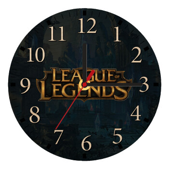 League of Legends LoL, Ρολόι τοίχου ξύλινο plywood (20cm)