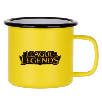 League of Legends LoL, Κούπα Μεταλλική εμαγιέ ΜΑΤ Κίτρινη 360ml