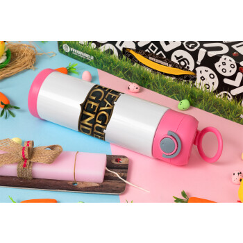 League of Legends LoL, Easter candle, Childrens hot water bottle, stainless steel, with safety straw, PINK (500ml)