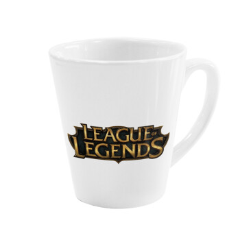 League of Legends LoL, Κούπα κωνική Latte Λευκή, κεραμική, 300ml