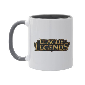 League of Legends LoL, Κούπα χρωματιστή γκρι, κεραμική, 330ml