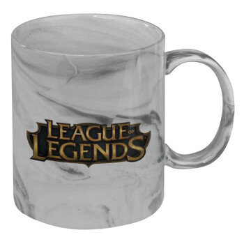 League of Legends LoL, Κούπα κεραμική, marble style (μάρμαρο), 330ml
