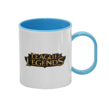 League of Legends LoL, Κούπα (πλαστική) (BPA-FREE) Polymer Μπλε για παιδιά, 330ml