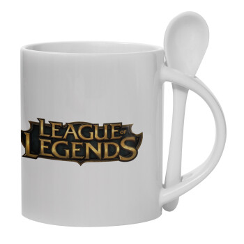 League of Legends LoL, Κούπα, κεραμική με κουταλάκι, 330ml (1 τεμάχιο)
