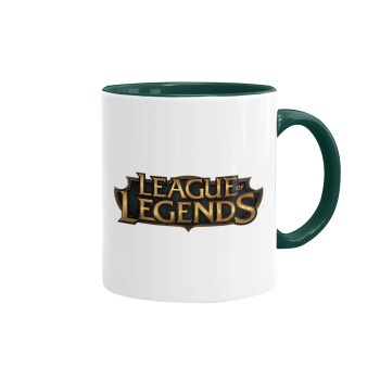 League of Legends LoL, Κούπα χρωματιστή πράσινη, κεραμική, 330ml