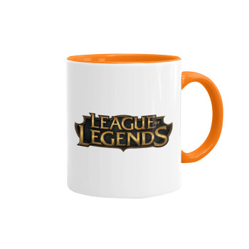 League of Legends LoL, Κούπα χρωματιστή πορτοκαλί, κεραμική, 330ml