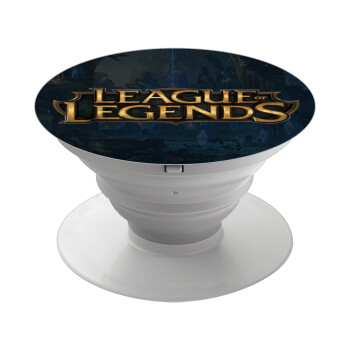 League of Legends LoL, Pop Socket Λευκό Βάση Στήριξης Κινητού στο Χέρι