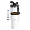 Mega Stainless steel Tumbler with lid, double wall 1,2L