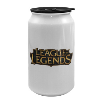 League of Legends LoL, Κούπα ταξιδιού μεταλλική με καπάκι (tin-can) 500ml