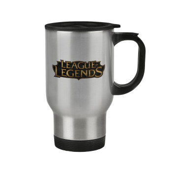League of Legends LoL, Κούπα ταξιδιού ανοξείδωτη με καπάκι, διπλού τοιχώματος (θερμό) 450ml