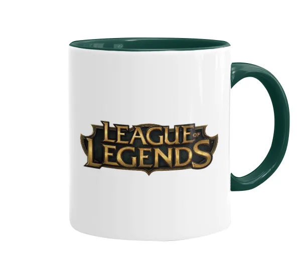 League of Legends LoL — Κούπα χρωματιστή πράσινη, κεραμική, 330ml