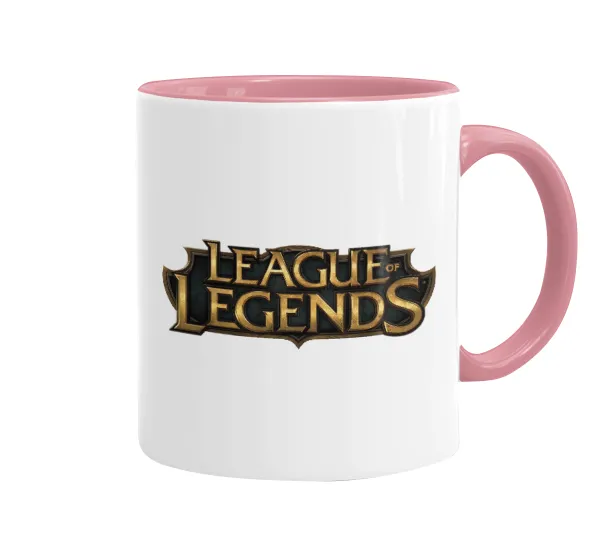 League of Legends LoL — Κούπα χρωματιστή ροζ, κεραμική, 330ml