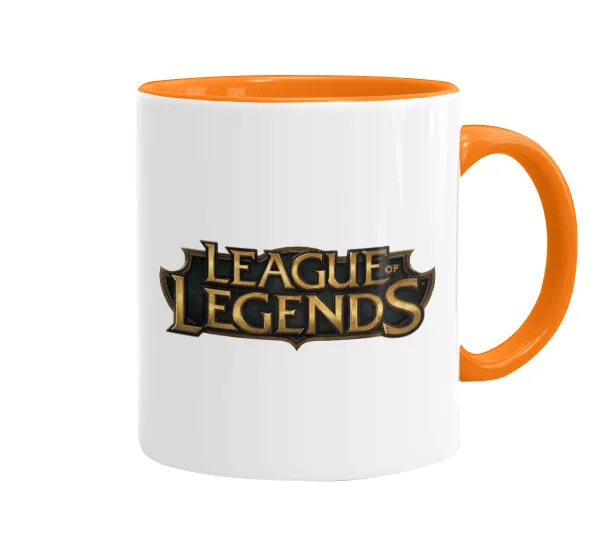 League of Legends LoL — Κούπα χρωματιστή πορτοκαλί, κεραμική, 330ml