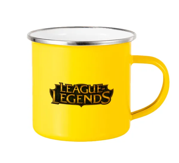 League of Legends LoL — Yellow Enamel Metallic Cup 360ml