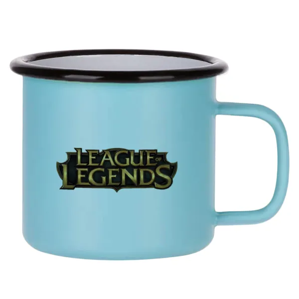 League of Legends LoL — Κούπα Μεταλλική εμαγιέ ΜΑΤ σιέλ 360ml